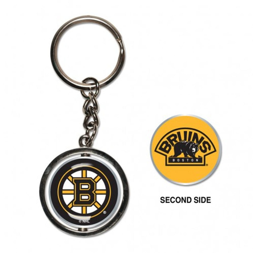 Key Rings Boston Bruins Key Ring Spinner Style 032085648839