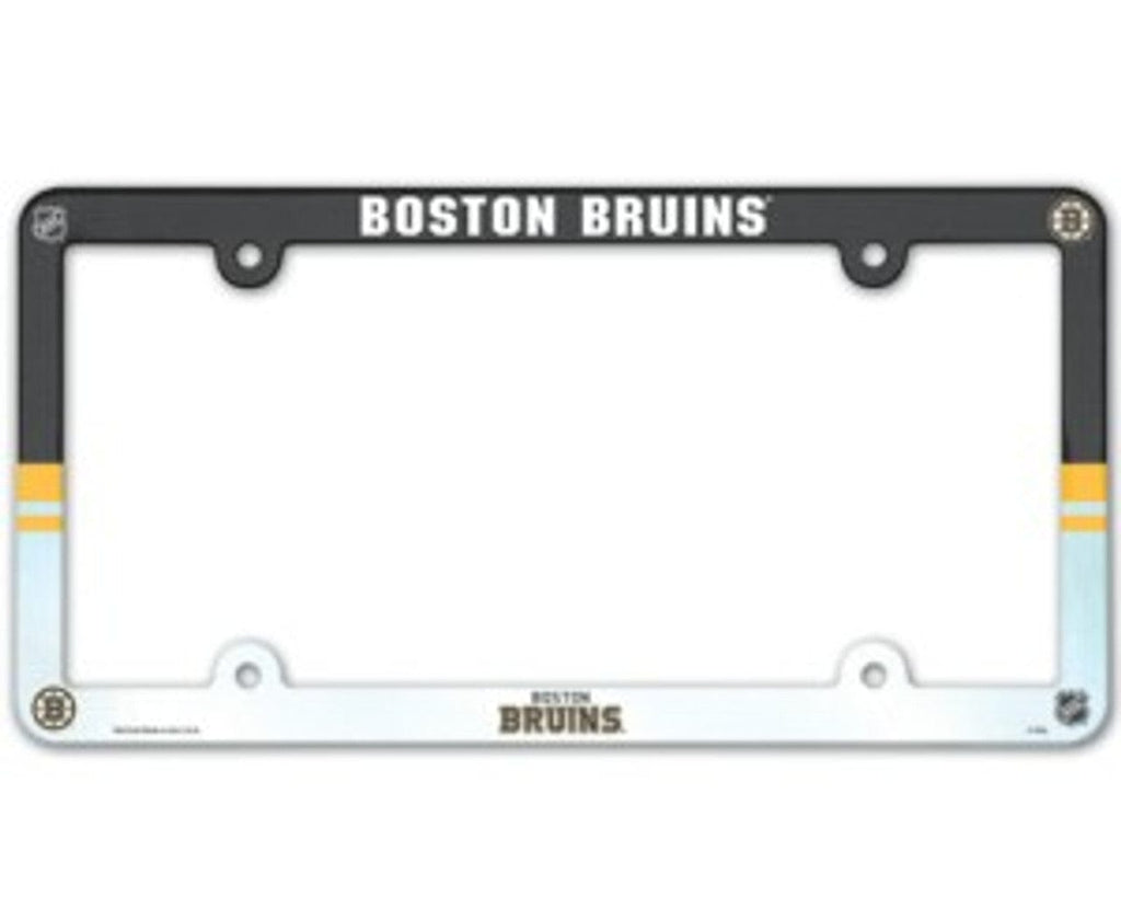 License Frame Plastic Boston Bruins License Plate Frame - Full Color 032085901194