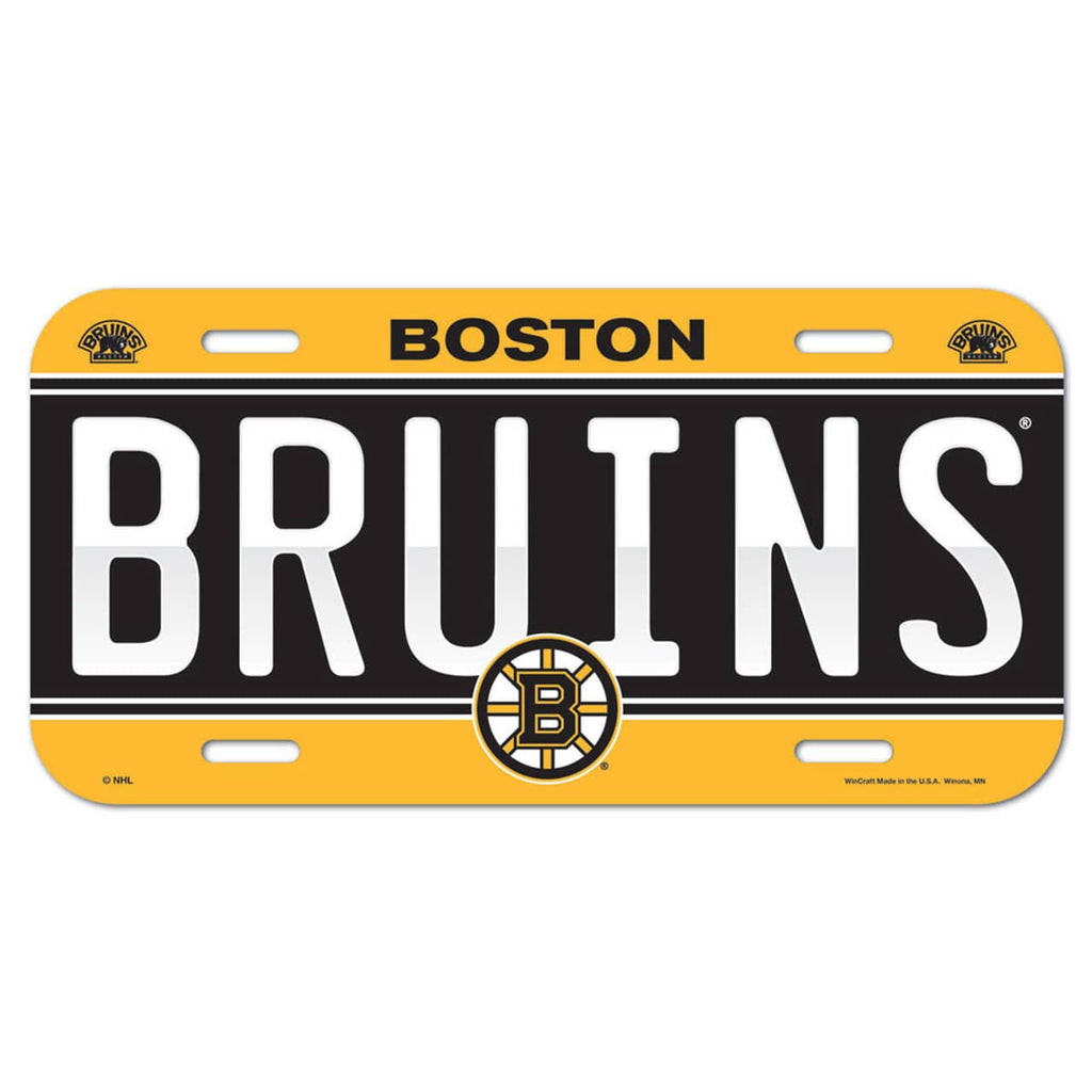 Boston Bruins Boston Bruins License Plate Plastic Special Order 032085869371