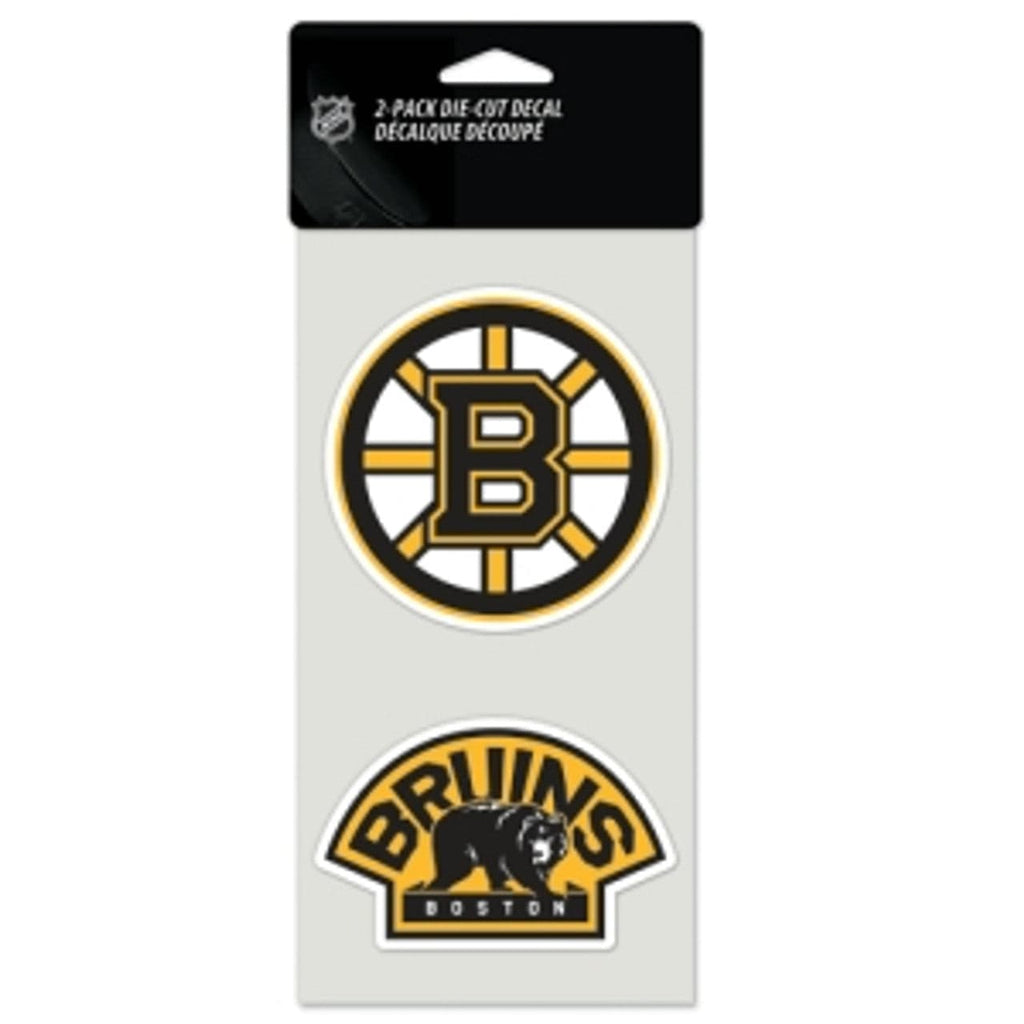 Decal 4x4 Perfect Cut Set of 2 Boston Bruins Set of 2 Die Cut Decals 032085479754