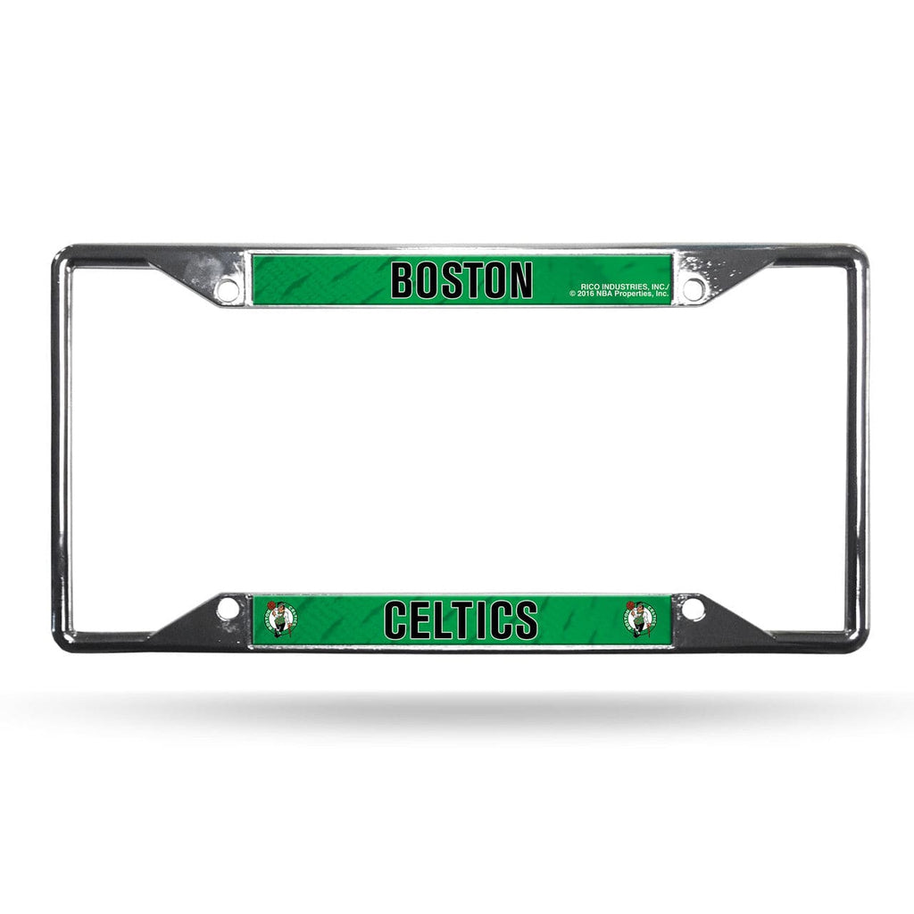 License Frame Chrome EZ Boston Celtics License Plate Frame Chrome EZ View 094746459208