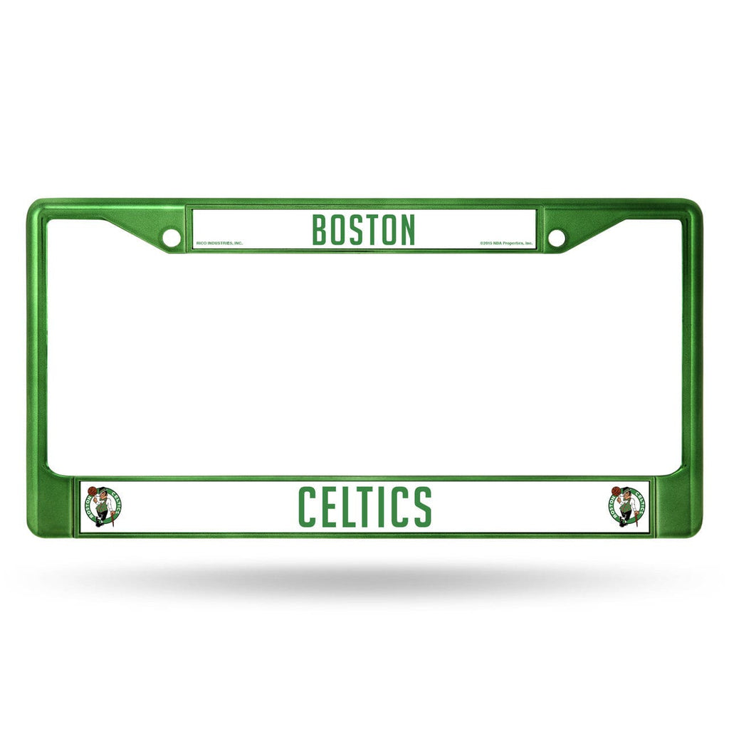 License Frame Metal Boston Celtics License Plate Frame Metal Green - Special Order 094746966119