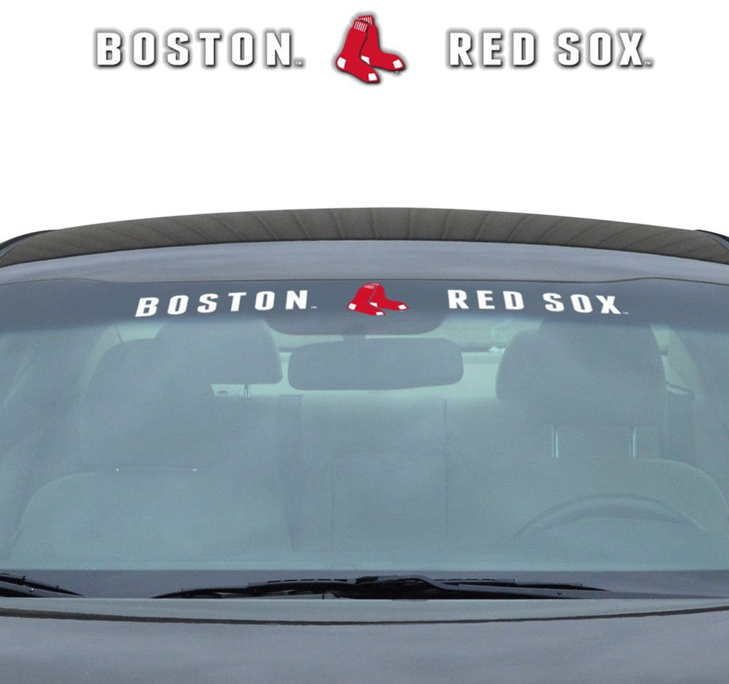 Decal 35x4 Windshield Style Boston Red Sox Decal 35x4 Windshield 681620808056