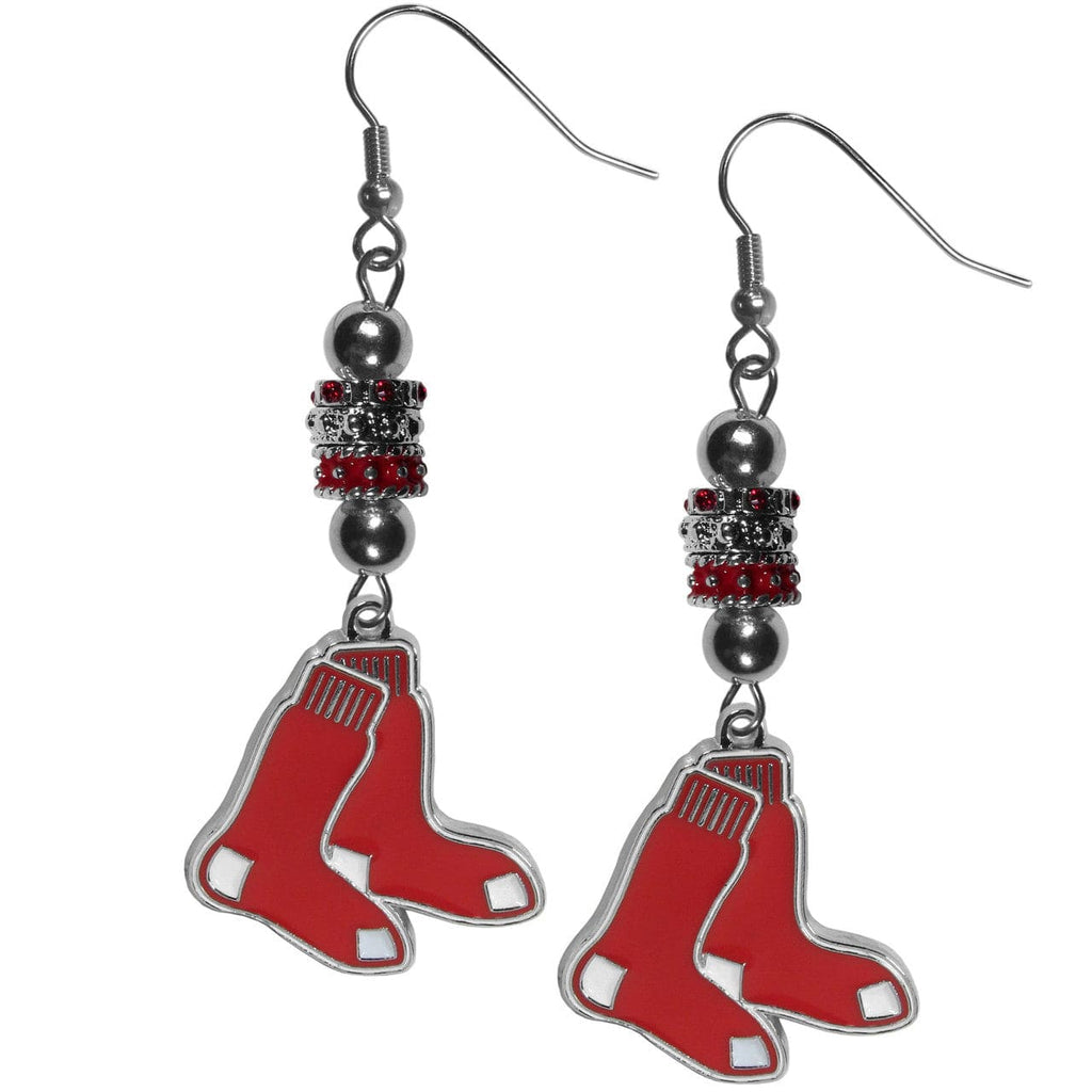 Boston Red Sox Boston Red Sox Earrings Fish Hook Post Euro Style CO 754603680083