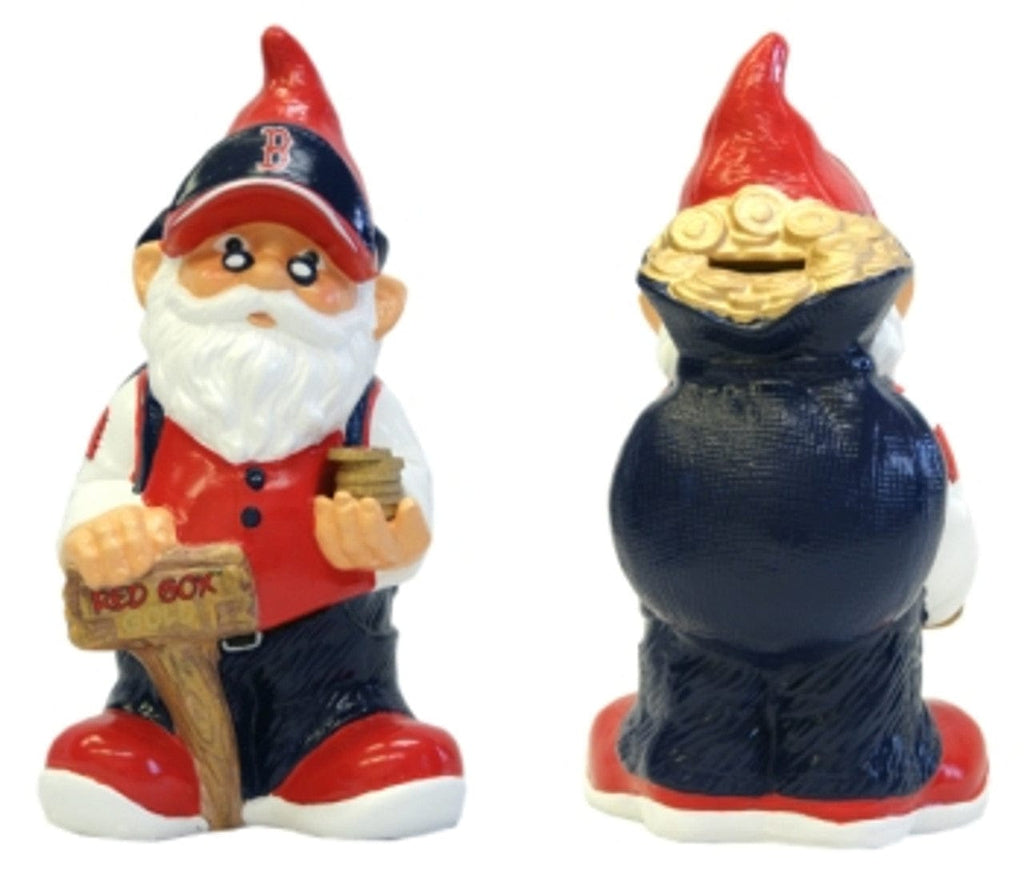 Gnome Coin Bank Boston Red Sox Garden Gnome - Coin Bank 681329985140