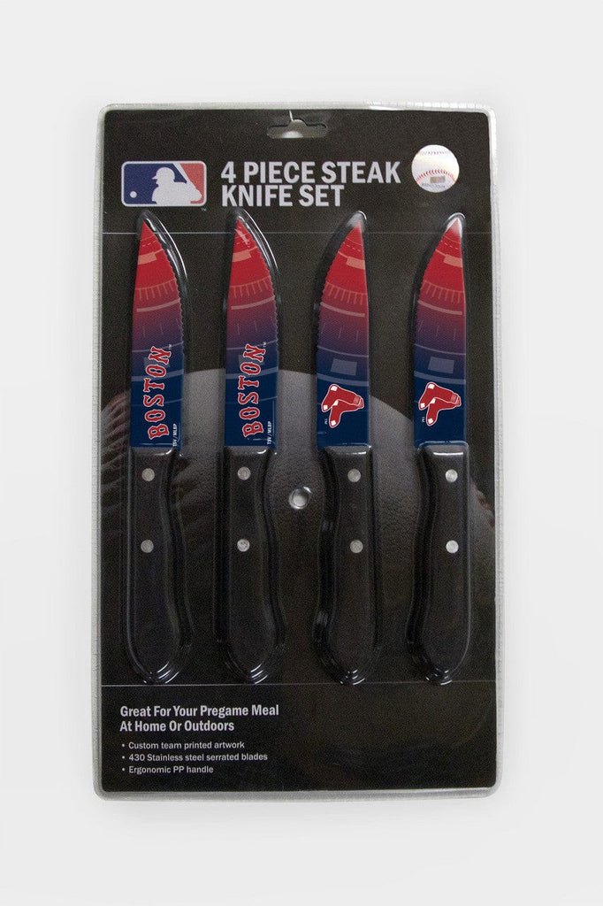 Knife Set Steak 4 Pack Boston Red Sox Knife Set - Steak - 4 Pack 771831105041