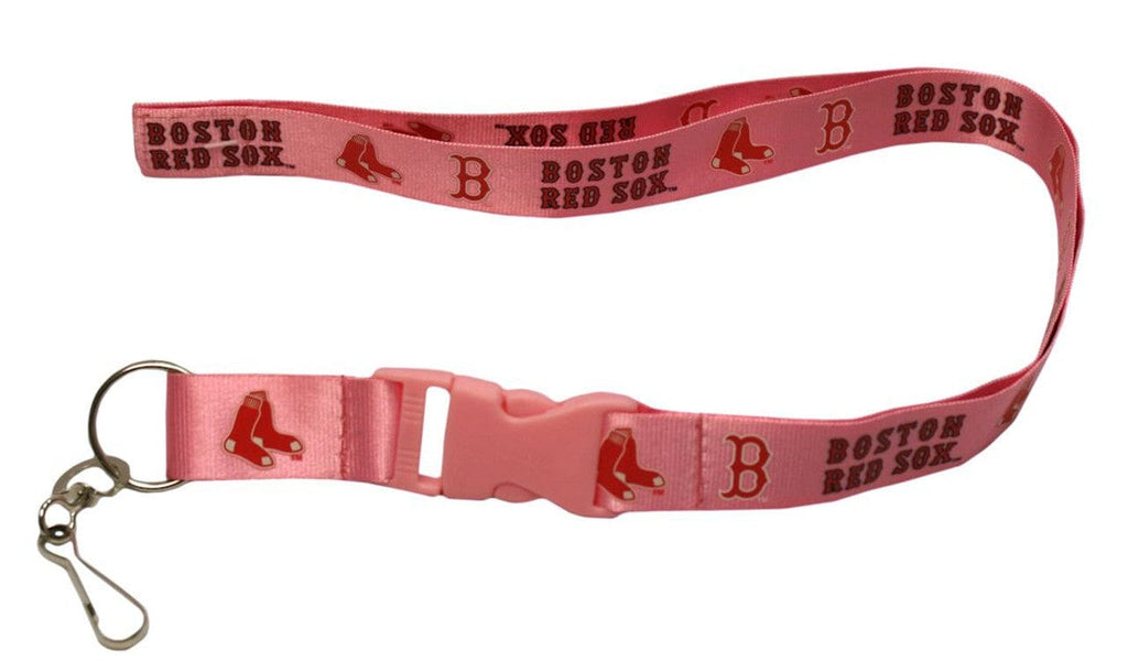 Lanyard Breakaway W Ring Boston Red Sox Lanyard - Breakaway with Key Ring - Pink - Special Order 657175256147