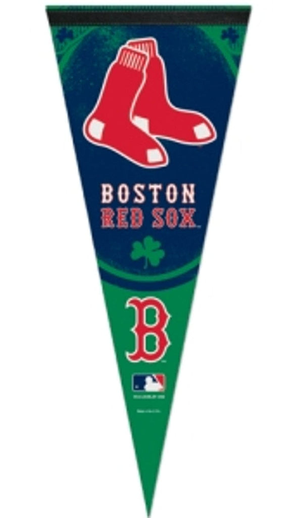 Pennant 12x30 Premium Boston Red Sox Pennant 12x30 Premium Style Green with Sox Design 032085705518
