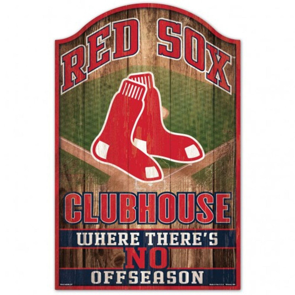 Sign 11x17 Fan Cave Boston Red Sox Sign 11x17 Wood Fan Cave Design 032085289018