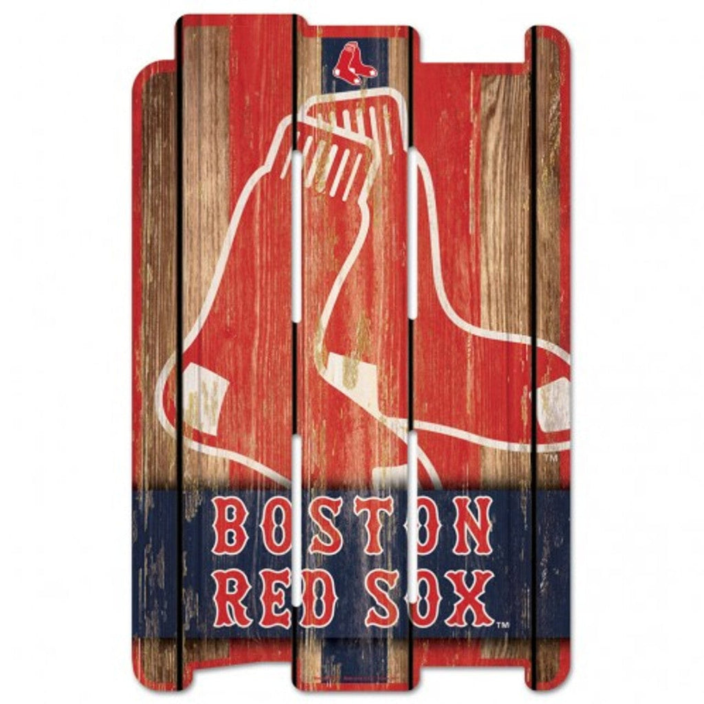 Sign 11x17 Fence Boston Red Sox Sign 11x17 Wood Fence Style 032085018762