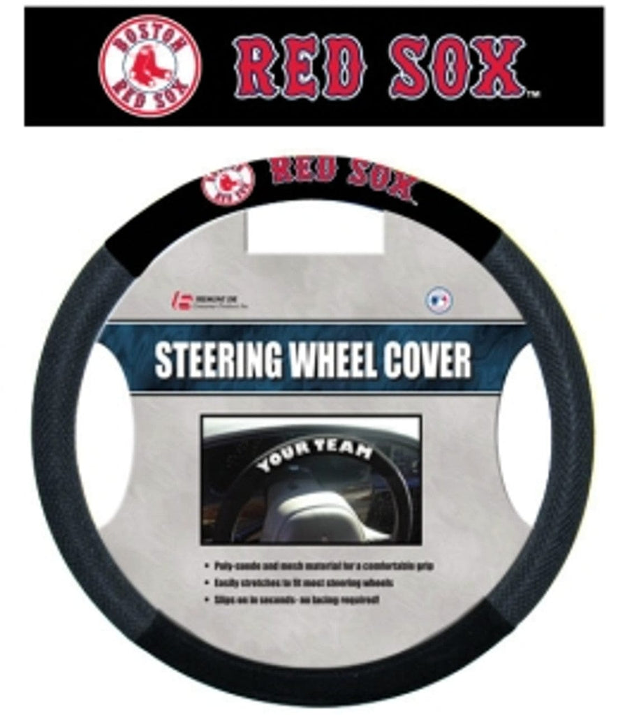 Boston Red Sox Boston Red Sox Steering Wheel Cover Mesh Style CO 023245685023