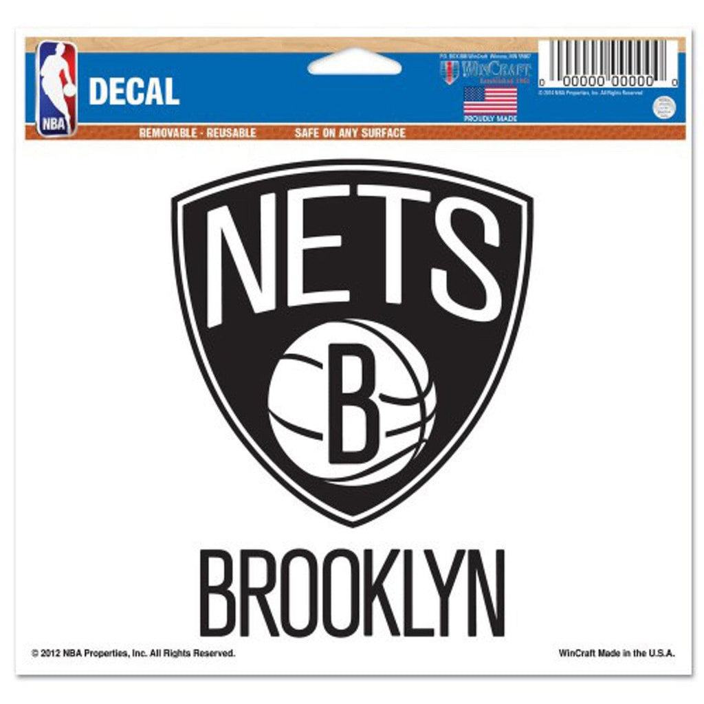 Decal 5x6 Multi Use Color Brooklyn Nets Decal 5x6 Muti Use Color 032085220530