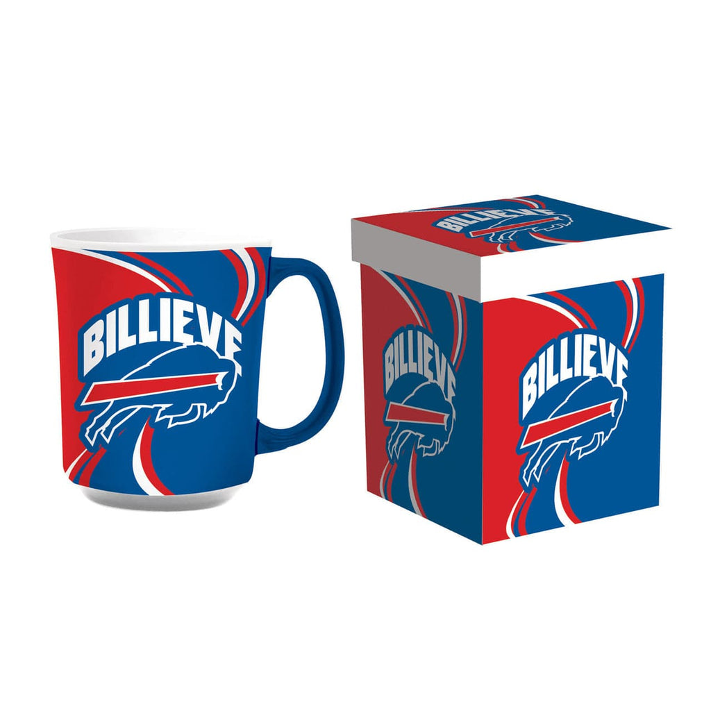 Boxed 14oz Buffalo Bills Coffee Mug 14oz Ceramic with Matching Box 801946426301