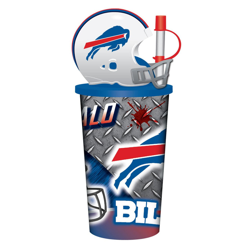 Helmet Cups Buffalo Bills Helmet Cup 32oz Plastic with Straw 194688082240