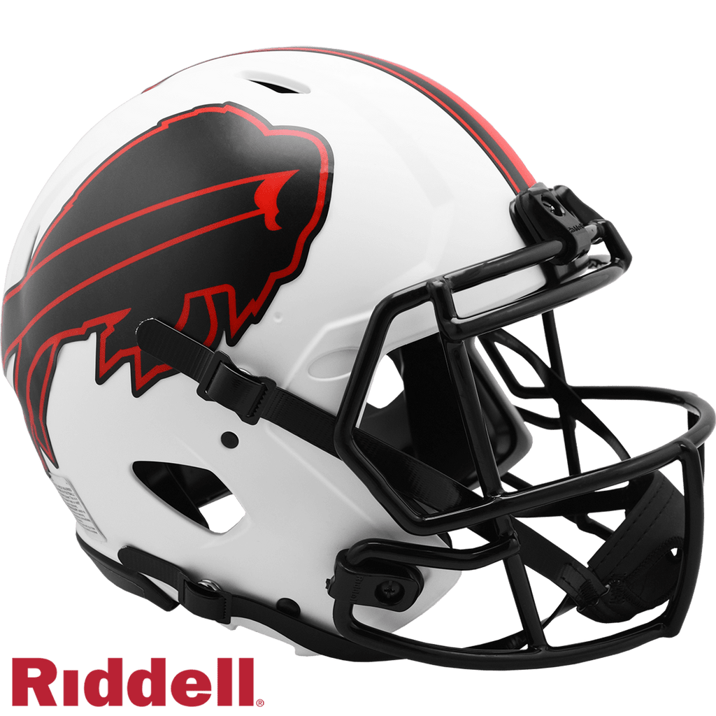 Helmets Full Size Auth Lunar Buffalo Bills Helmet Riddell Authentic Full Size Speed Style Lunar Eclipse Alternate 095855626475