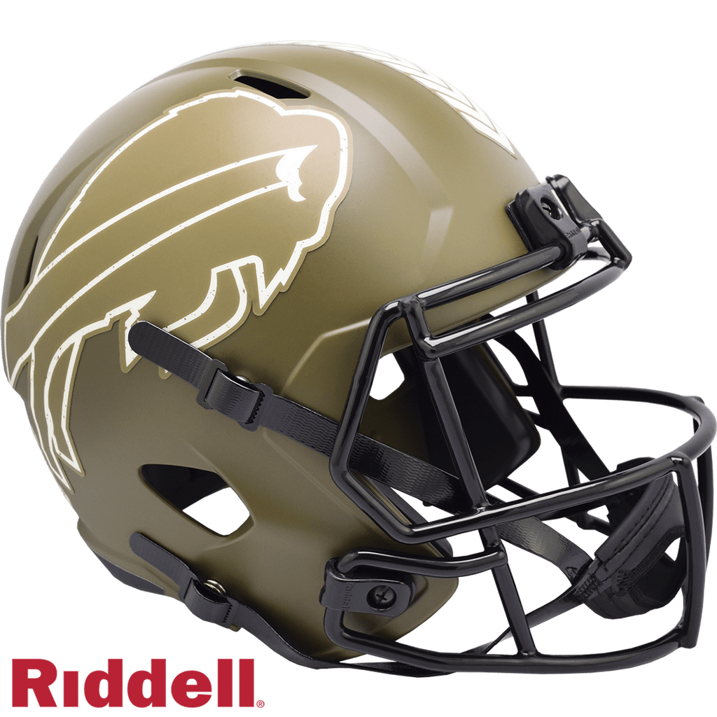 Salute to Service Helmets Buffalo Bills Helmet Riddell Replica Full Size Speed Style Salute To Service 095855632643