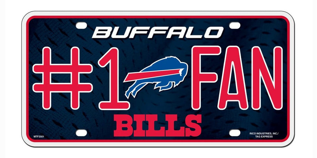 License Plate #1 Fan Buffalo Bills License Plate #1 Fan 094746308636