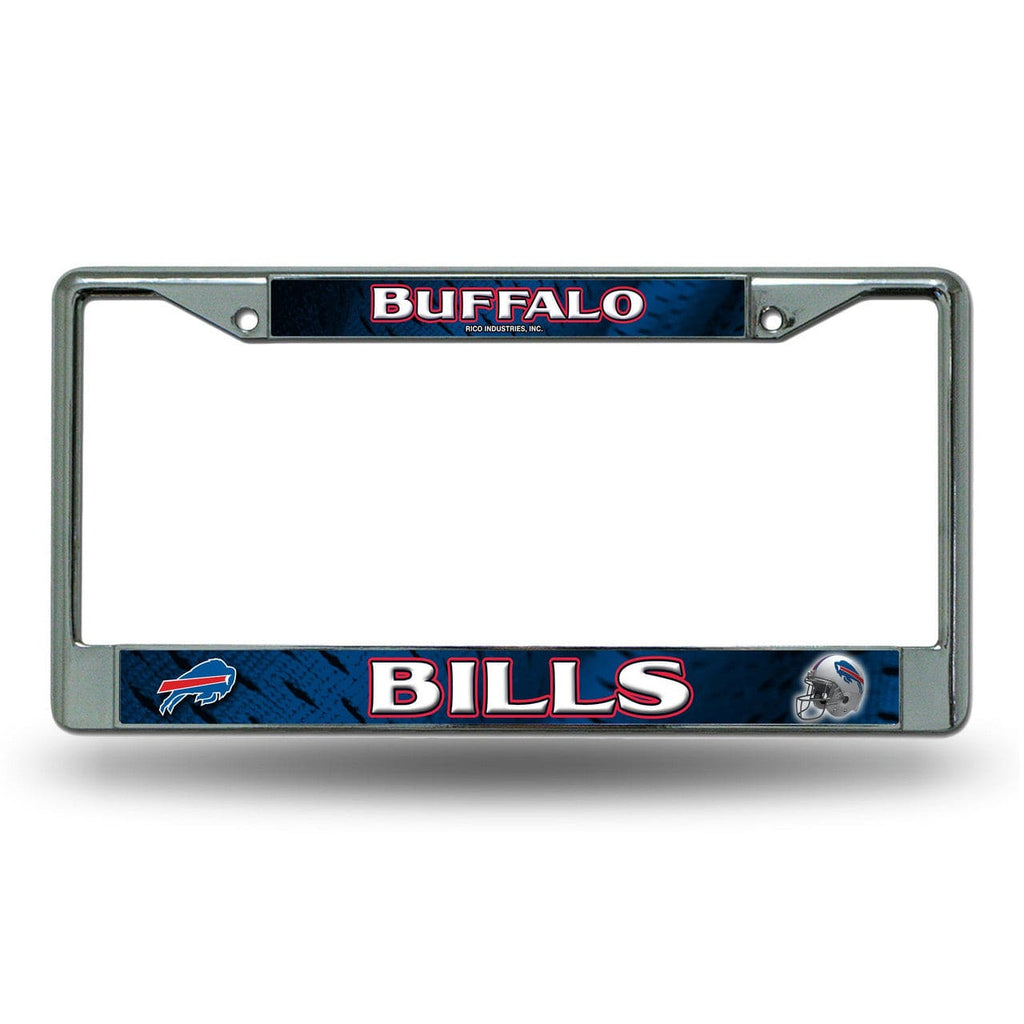 License Frame Chrome Buffalo Bills License Plate Frame Chrome Printed Insert 611407026472