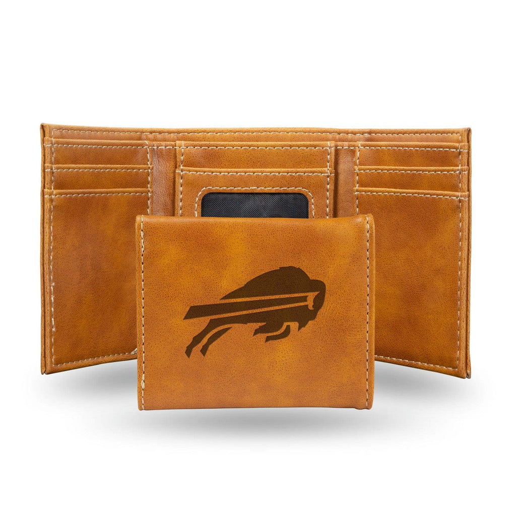 Wallets Buffalo Bills Wallet Trifold Laser Engraved 767345901040