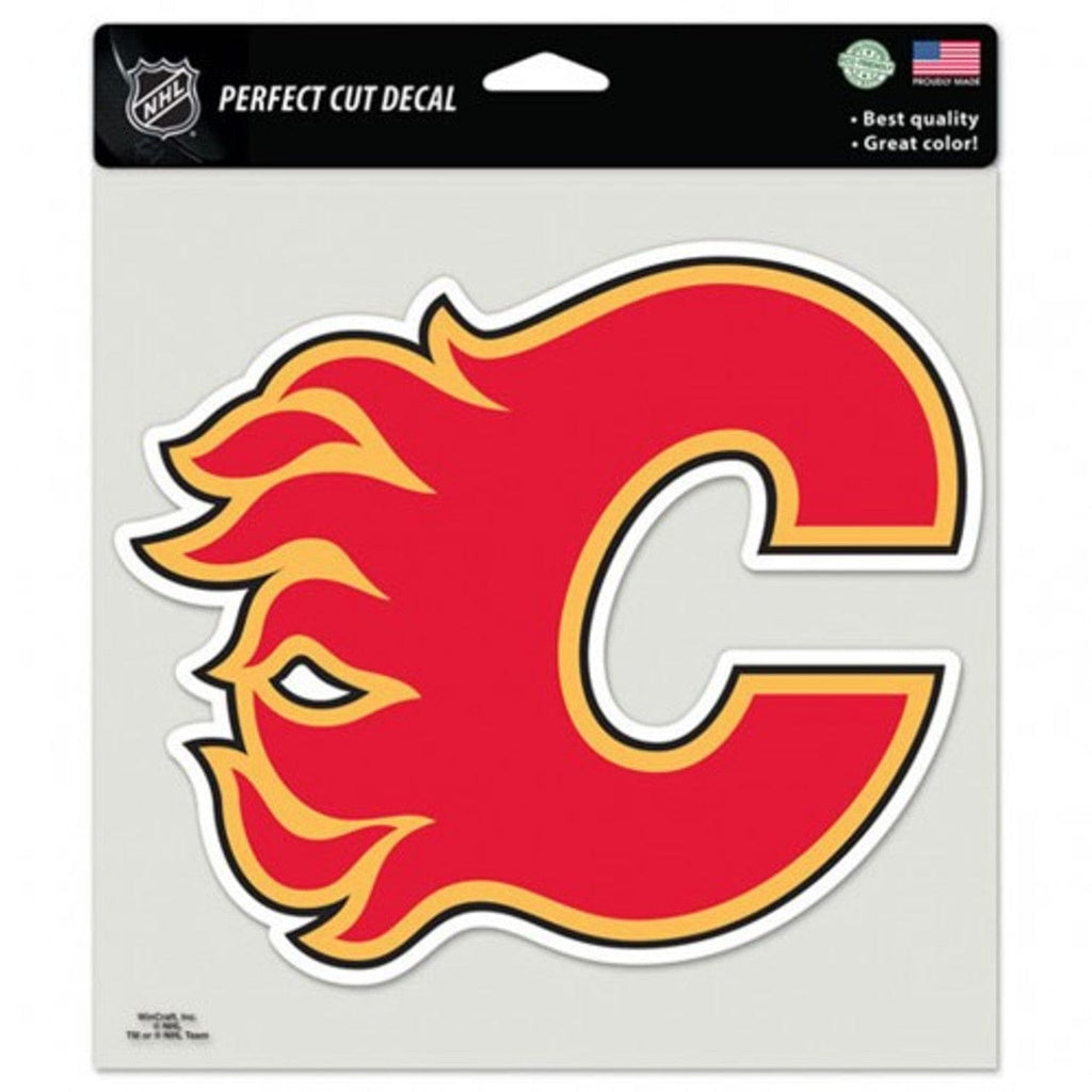 Decal 8x8 Perfect Cut Color Calgary Flames Decal 8x8 Perfect Cut Color 032085875600