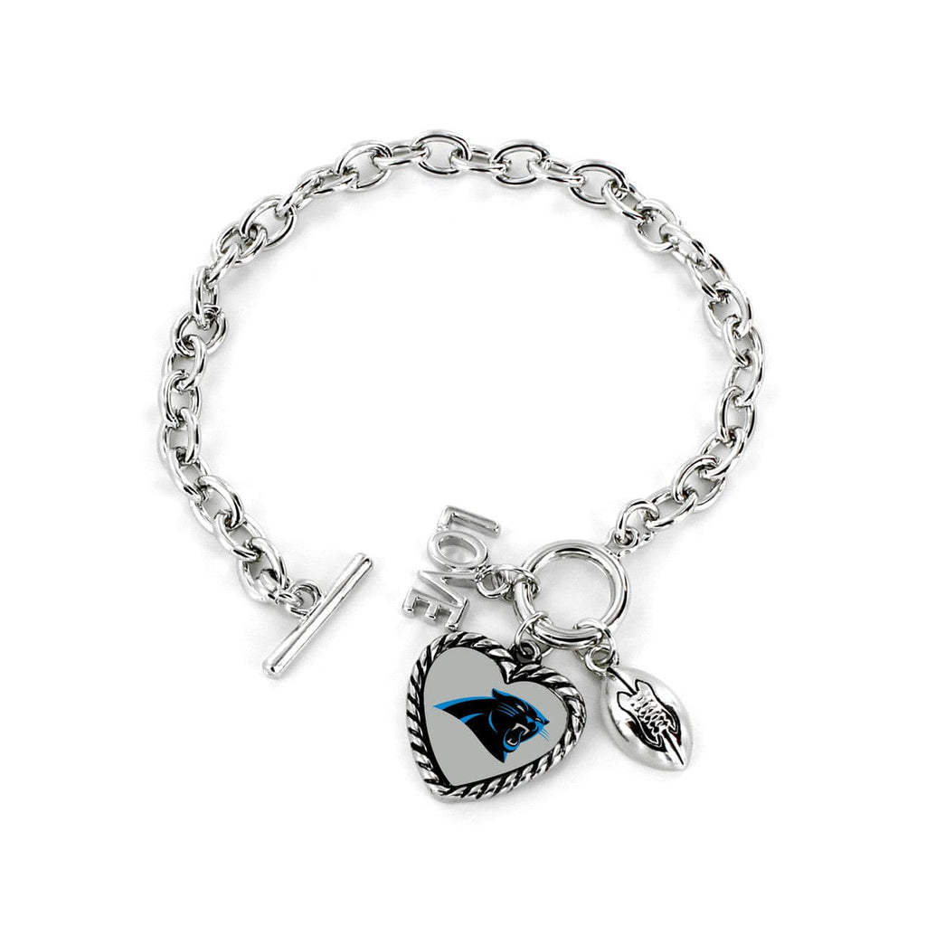 Jewelry Bracelet Charmed Carolina Panthers Bracelet Charmed Sport Love Football 763264780186