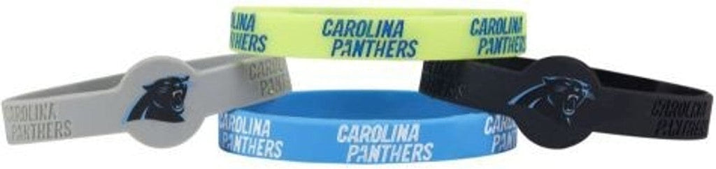 Jewelry Bracelets 4 Packs Carolina Panthers Bracelets 4 Pack Silicone - Special Order 763264353113