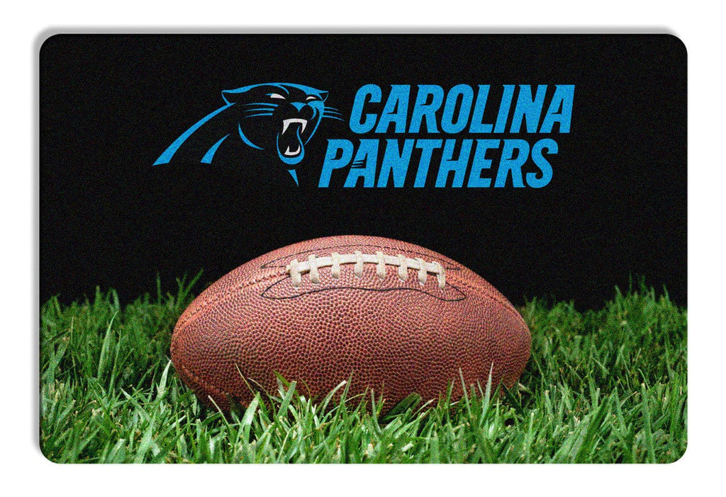 Pet Fan Gear Bowl Mat Carolina Panthers Classic NFL Football Pet Bowl Mat - L 844214071124