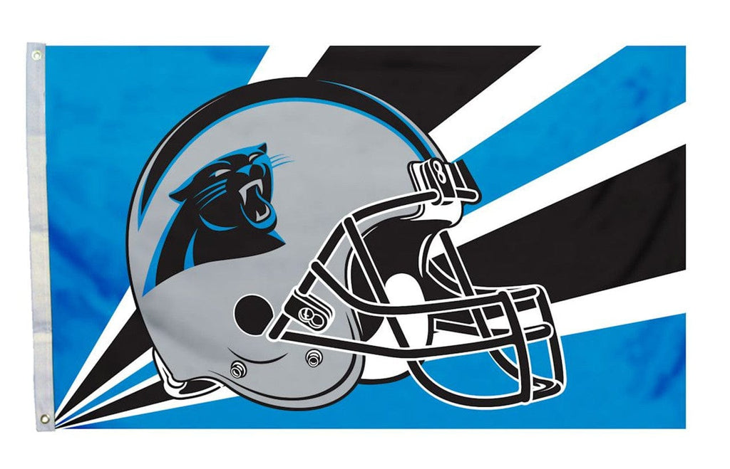 Flag 3x5 Carolina Panthers Flag 3x5 Helmet Design - Special Order 023245942287