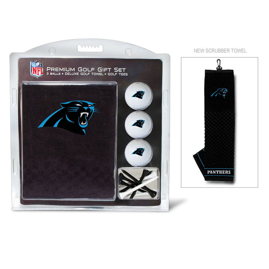 Golf Gift Set with Towel Carolina Panthers Golf Gift Set with Embroidered Towel 637556304209