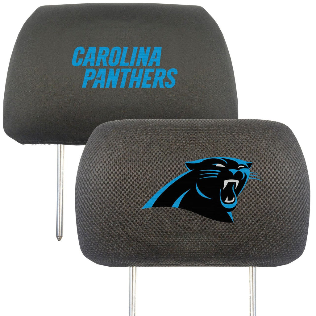 Auto Headrest Covers Carolina Panthers Headrest Covers FanMats 842281113655