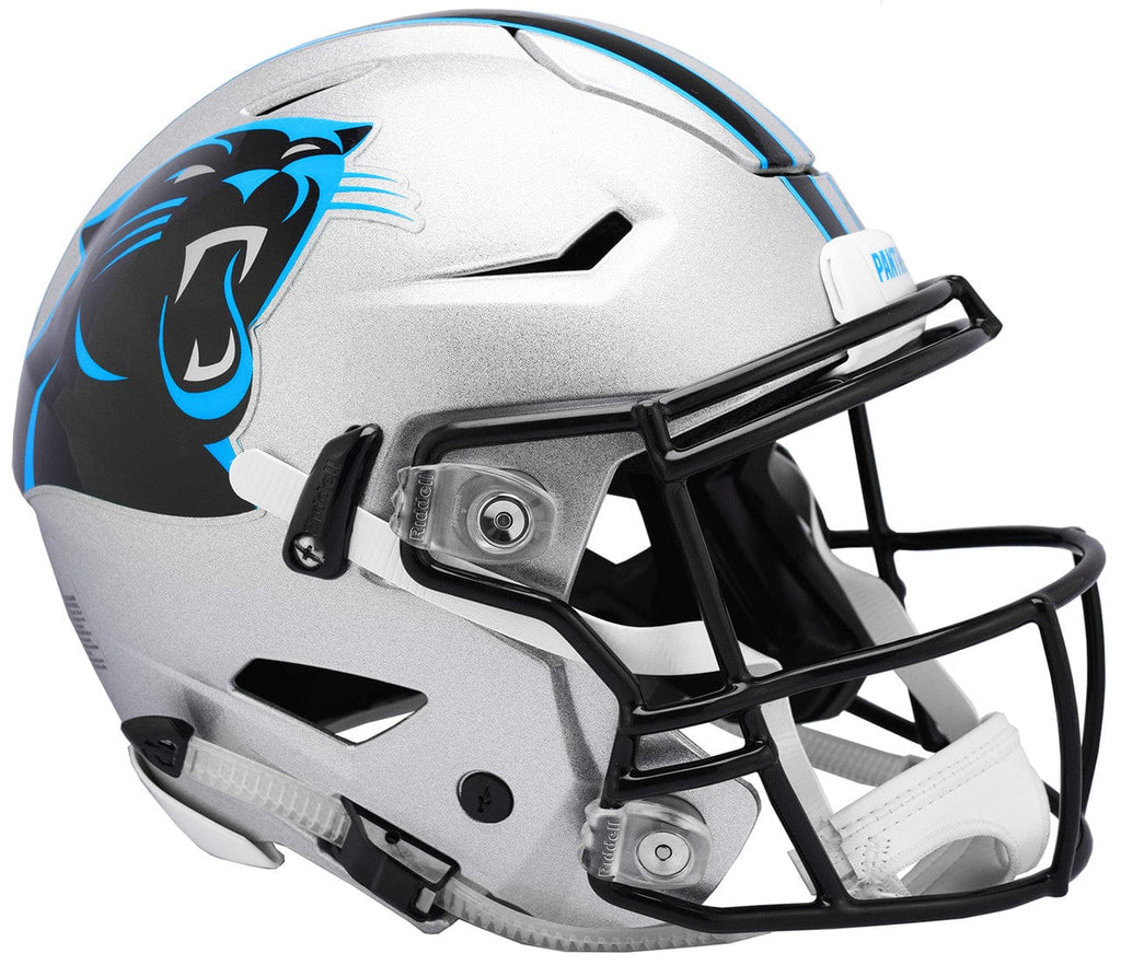 Helmets Full Size Authentic Carolina Panthers Helmet Riddell Authentic Full Size SpeedFlex Style 095855310121