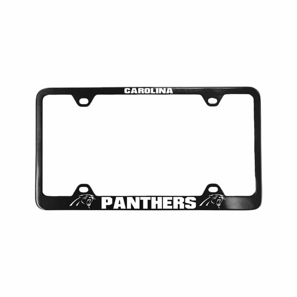 License Plate Frame Laser Cut Carolina Panthers License Plate Frame Laser Cut Black 023245919289