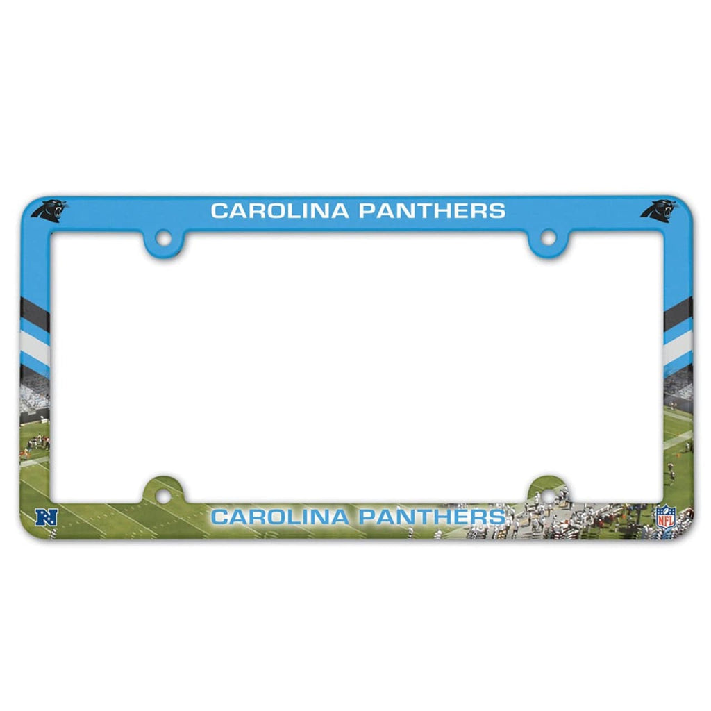 License Frame Plastic Carolina Panthers License Plate Frame Plastic Full Color Style 032085913203