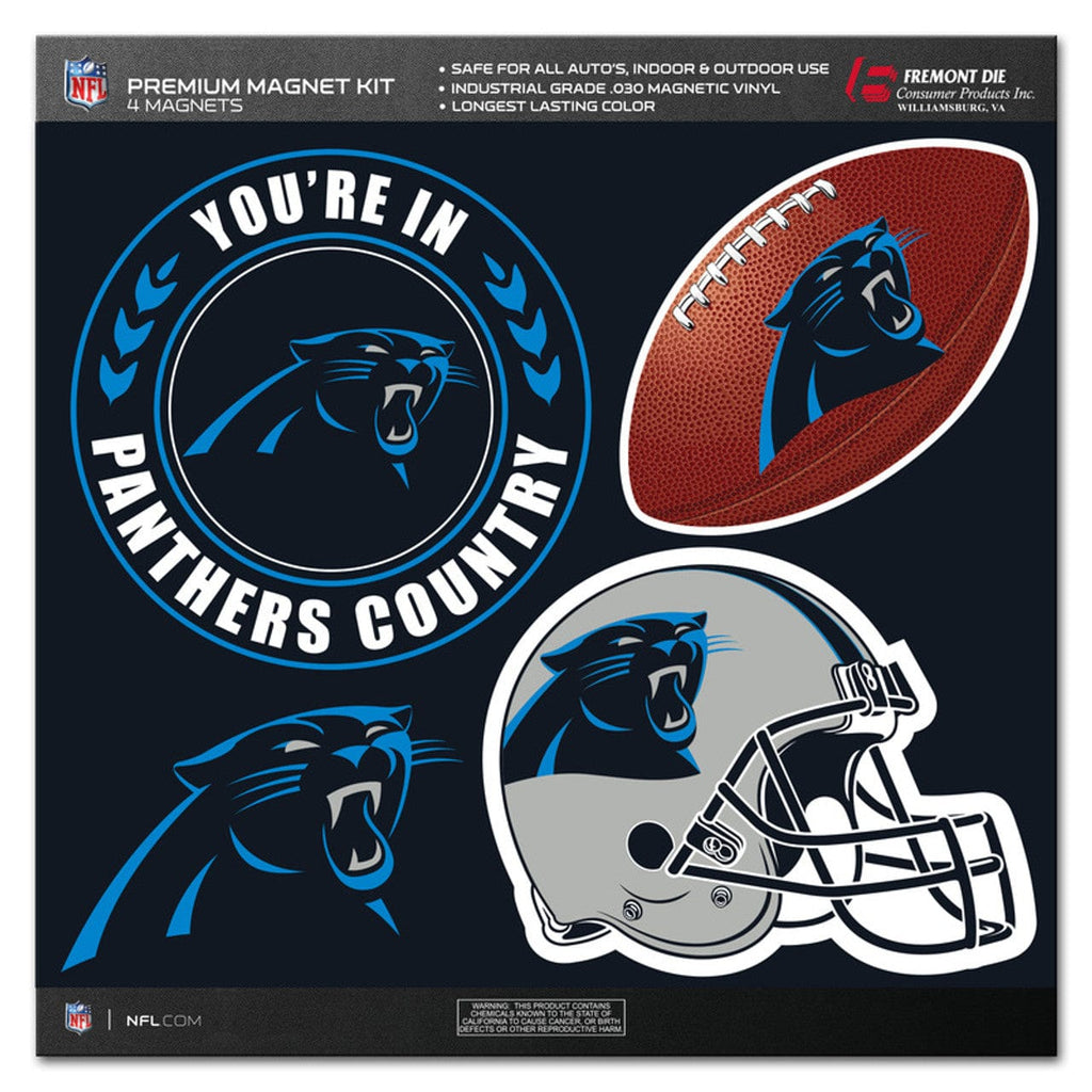 Carolina Panthers Carolina Panthers Magnet Kit 4 Piece CO 023245986281