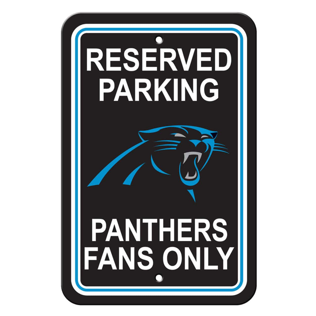 Carolina Panthers Carolina Panthers Sign 12x18 Plastic Reserved Parking Style CO 023245902281