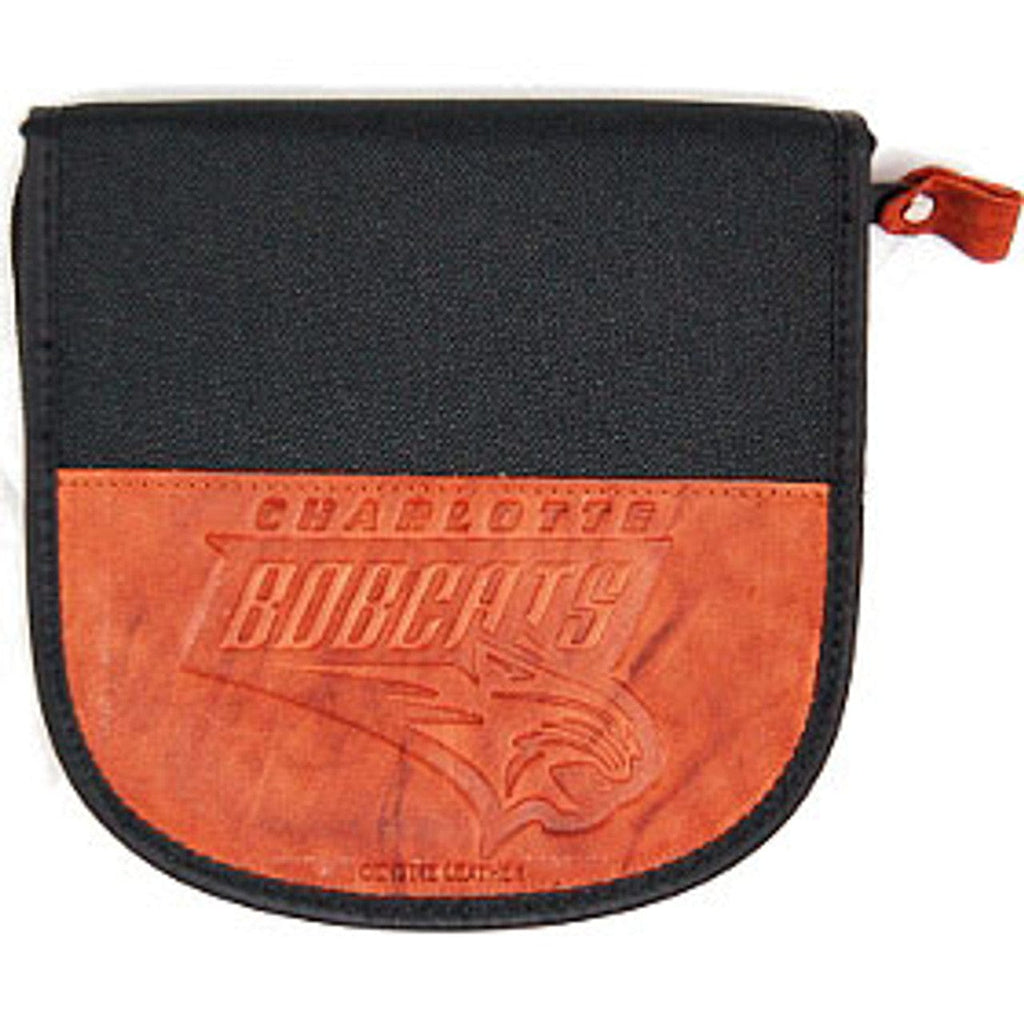 NBA Legacy Teams Charlotte Bobcats CD Case Leather/Nylon Embossed CO 024994556312