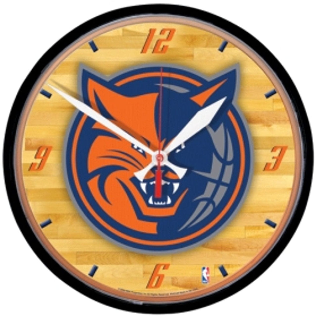 NBA Legacy Teams Charlotte Bobcats Clock Wall Style CO 010943986637