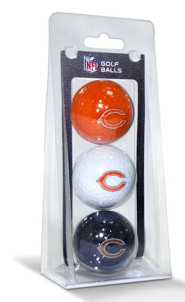 Golf Balls 3 Pack Chicago Bears 3 Pack of Golf Balls 637556305053