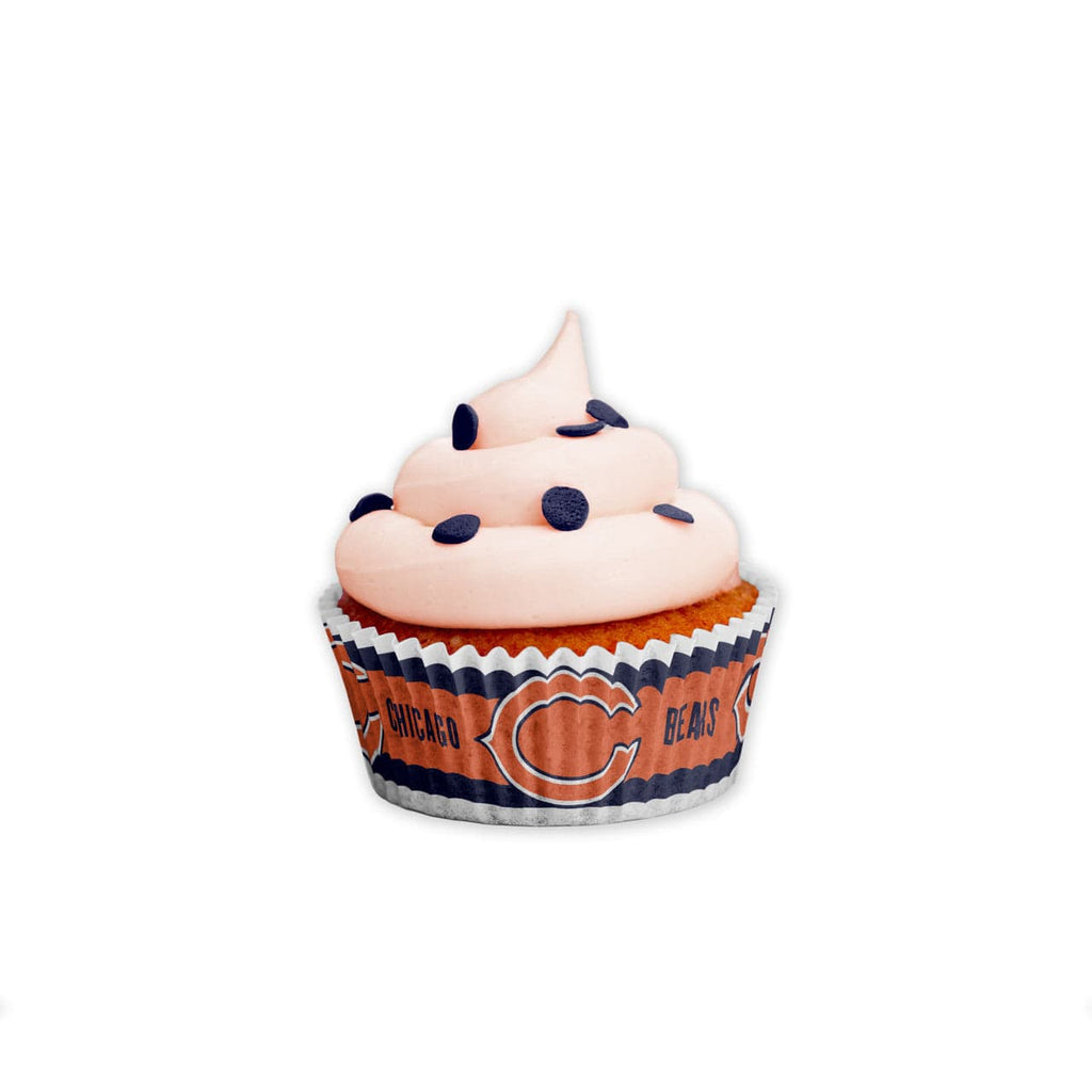 Baking Cups Chicago Bears Baking Cups Large 50 Pack 771831272064