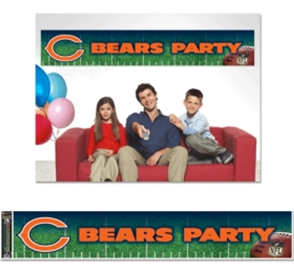 Chicago Bears Chicago Bears Banner 12x65 Party Style CO 032085488237
