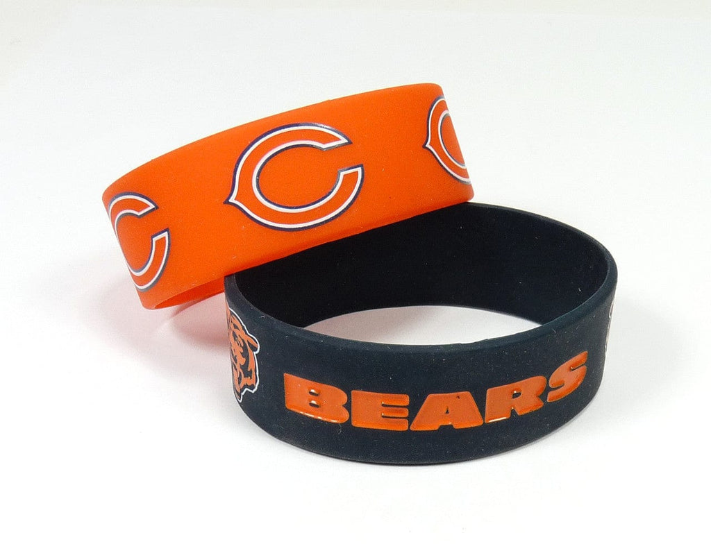 Jewelry Bracelets 2 Packs Chicago Bears Bracelets 2 Pack Wide 763264202961