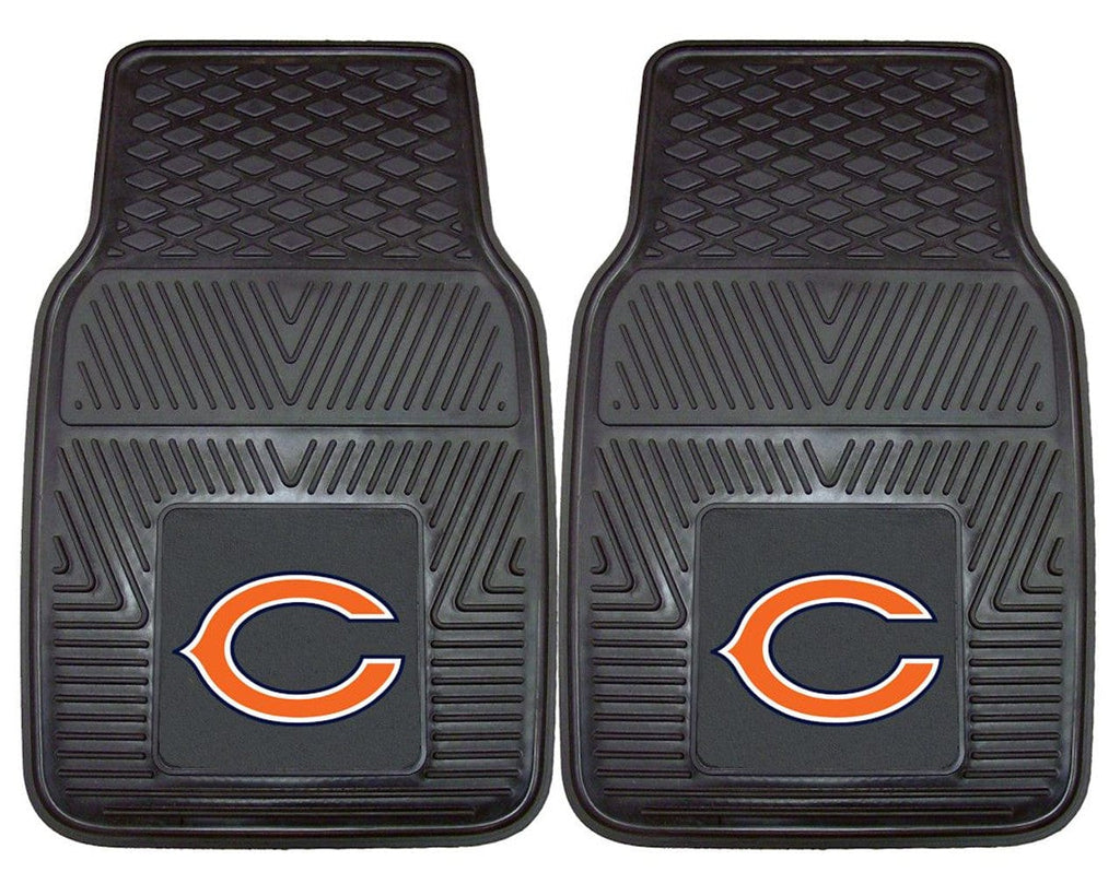 Car Mats Heavy Duty 2 Piece Chicago Bears Car Mats Heavy Duty 2 Piece Vinyl 846104087536