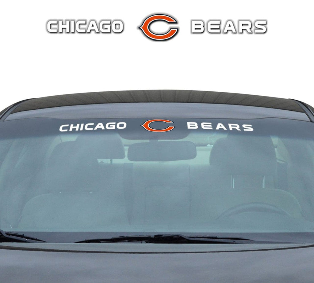 Decal 35x4 Windshield Style Chicago Bears Decal 35x4 Windshield 681620802061