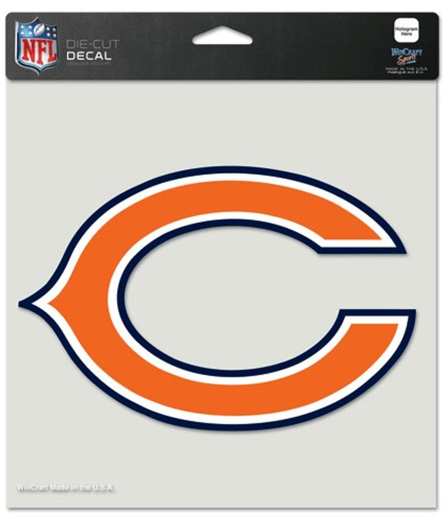 Decal 8x8 Perfect Cut Color Chicago Bears Decal 8x8 Die Cut Color 032085807670