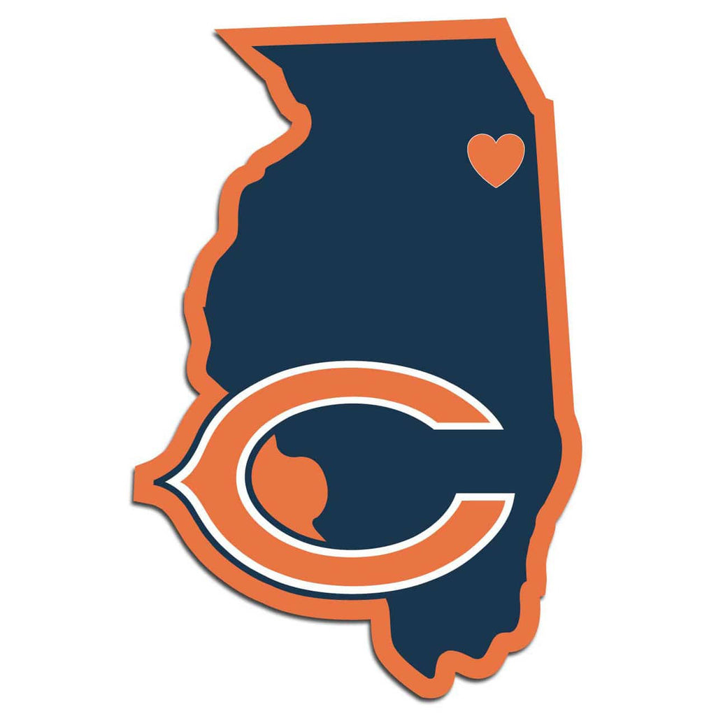 Decal Home State Pride Style Chicago Bears Decal Home State Pride 754603668104