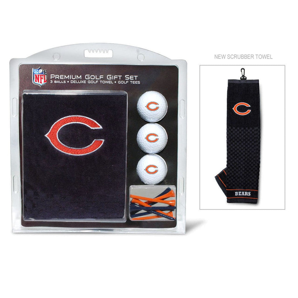 Golf Gift Set with Towel Chicago Bears Golf Gift Set with Embroidered Towel 637556305206