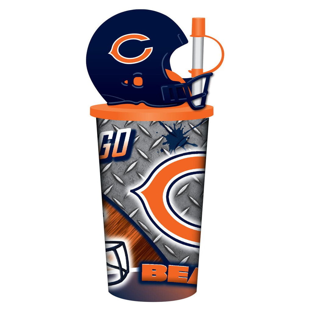 Helmet Cups Chicago Bears Helmet Cup 32oz Plastic with Straw 194688082264