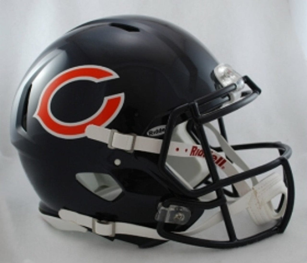 Helmets Full Size Authentic Chicago Bears Helmet Riddell Authentic Full Size Speed Style 095855309347