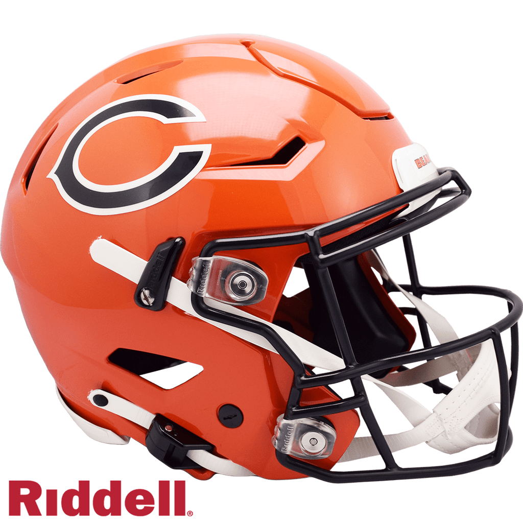 On-Field Alternate Helmets Chicago Bears Helmet Riddell Authentic Full Size SpeedFlex Style On-Field Alternate 095855000343
