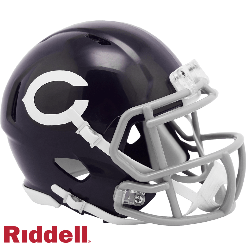 Helmets Color Rush Chicago Bears Helmet Riddell Replica Mini Speed Style Color Rush 60's Classic 095855510842